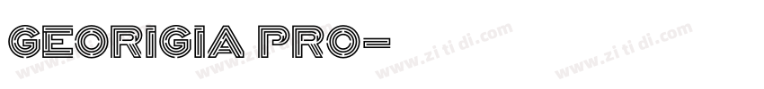georigia pro字体转换
